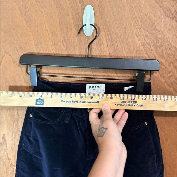 Frame Denim Skinny Stretch Velvet cords  Size 24 Navy Blue - Picture 7 of 10